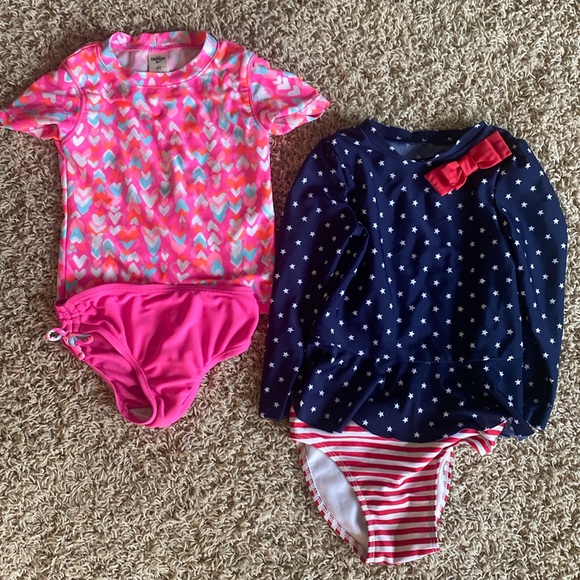 Girls 3T swimsuit set of 2 - Picture 1 of 8